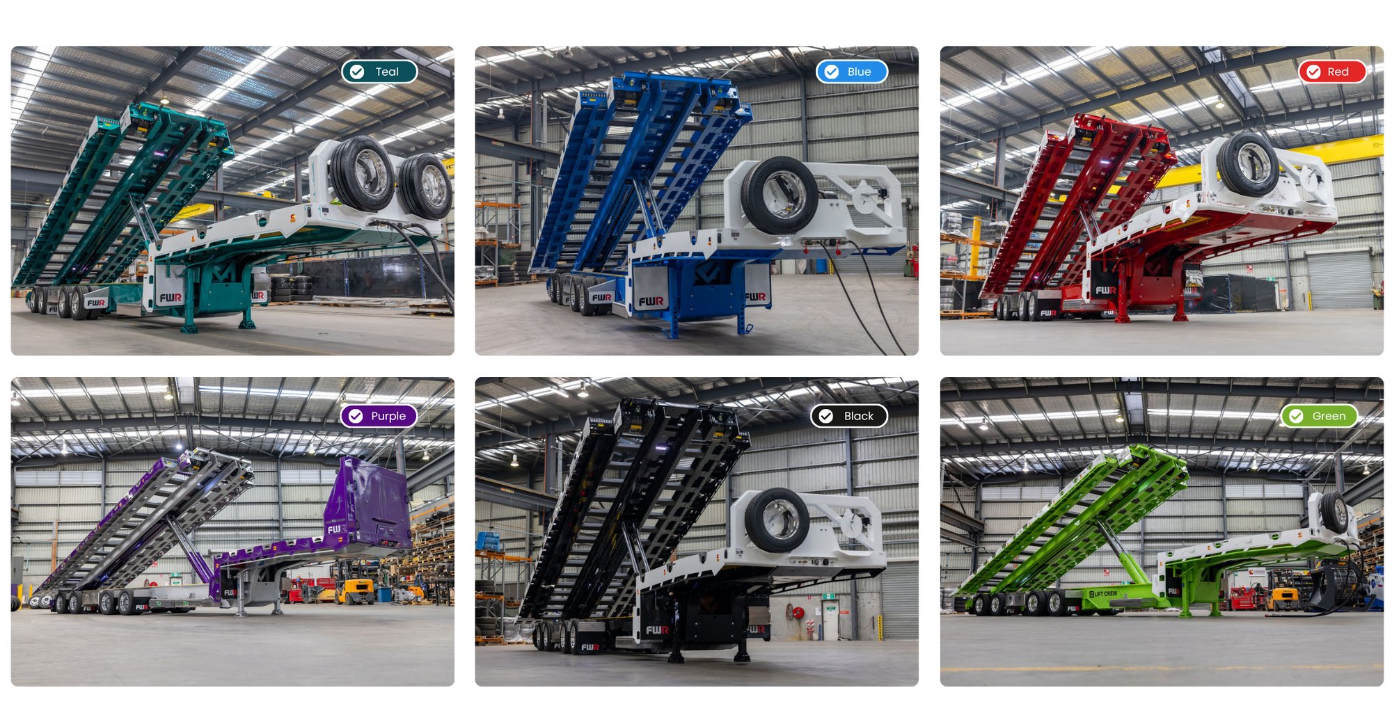 Trailers painted